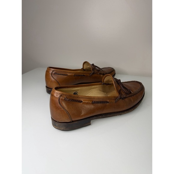Men\'s Allen Edmonds Colebrook Brown Leather Slip On Loafers Size 12 D main image 7